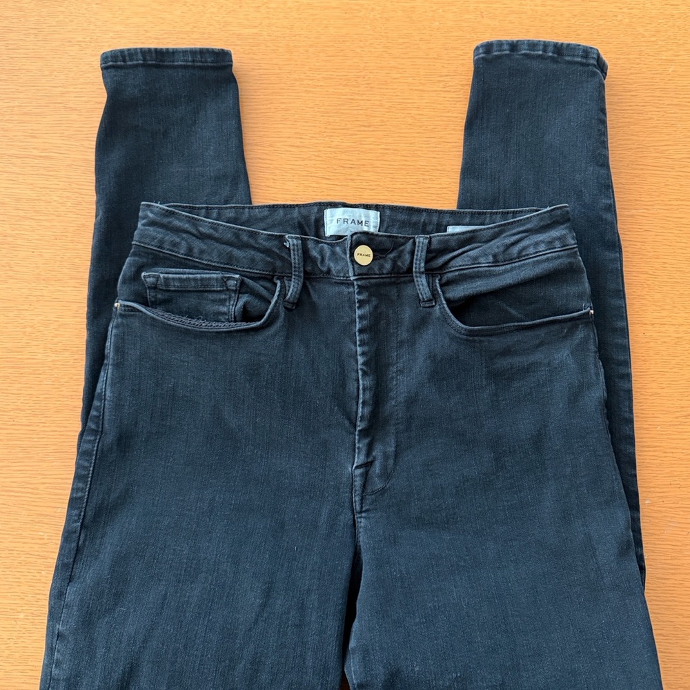 FRAME Le One Black Jeans